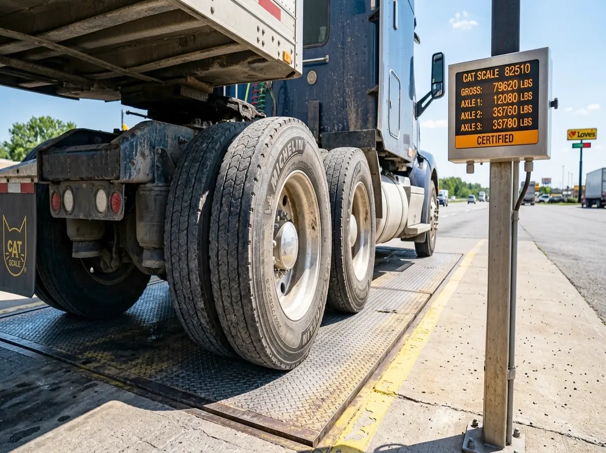 Rugged mobile device with verified digital DVIR inspection checkmarks next to truck wheel